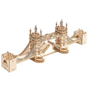 Robotime 3D Wooden Puzzle Game Big Ben,Tower Bridge for Children Adult Gift DIY With Light