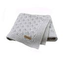 Baby Blankets Knitted Cotton Solid Color Newborn Bebes Sleeping Bed Stroller Blanket Covers Soft Infantil Swaddle Wrap Multi-use