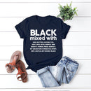 2020 Black Women T-shirt Black Mixed with Shirt Melanin Black Pride Tees BLM Black Girl Magic Shirts Tumblr Tops
