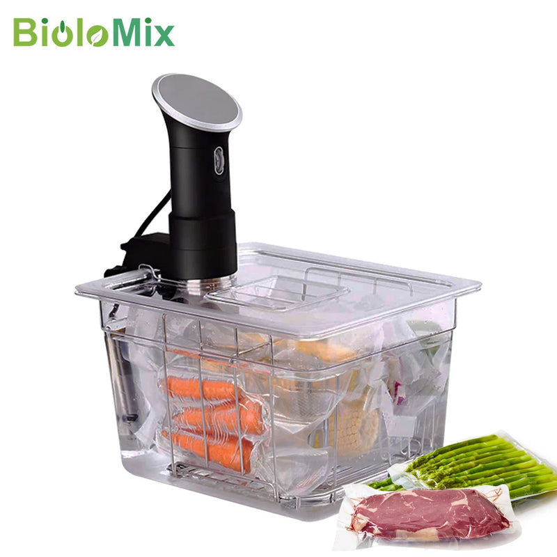 Stainless Steel Sous Vide Rack and 11L Sous Vide Cooker Containers Detachable Dividers Separator for Immersion Circulators