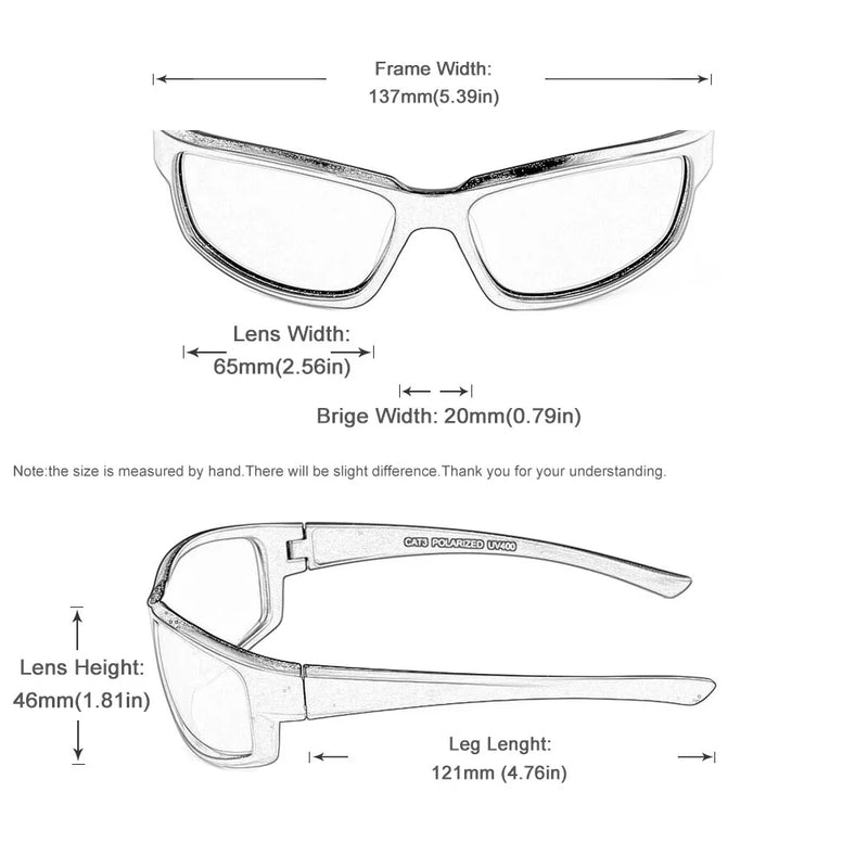 POLARSNOW Polarized Sunglasses Brand Designer Male Men Women Sport Outdoor Travel Goggles Sun Glasses Anti-Reflective UV400