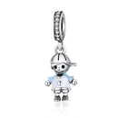 WOSTU New Design 925 Sterling Silver Family Beads Charms Fit Original Bracelet Pendant Fashion DIY Jewelry