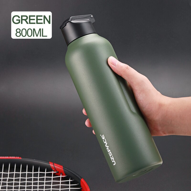 New 27oz 34oz Stainless Steel Water Bottle with straw Vacuum Flasks Insulated Travel Portable Thermal To Climb 1000ml thermos