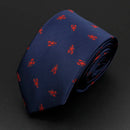 Trendy Design Men's Microfiber Jacquard Necktie Animal Plant Skull Flower Woven Tie Wedding Party Father's Day Birthday Gift