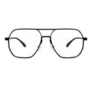 HDCRAFTER Metal Oversized Computer Eye Glasses Anti-Blue Rays Photochromic Lenses Eyeglasses Frame For Women Men Oculos de grau