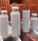 Diamant-Thermo-Vakuumflasche Bling Heißwasser-Thermoskanne Edelstahl-Thermosflasche Glitzernde große Isolierflasche Kaffeetasse