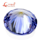 TZ005 Rundform Zirkonia Sonderfarbe einmalig geformter Multi-Tansanit Zirkonia-Stein