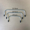 Bracket Gold Manual Fabric Diy Material Parts Round Curve Angle Clutch Frame Handle Handmade Vintage Kiss Lock Purse Frame