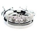Herrenschmuck Armband Männer Luxus Königsarmreif Set Römische geflochtene Armbänder für Frauen Mode Armband Gold Manschette Freundschaftsgeschenke