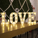 Letter Alphabet LED Lights Luminous Number Lamp Decor Battery Night Light for Home Wedding Birthday Christmas Party Decoration