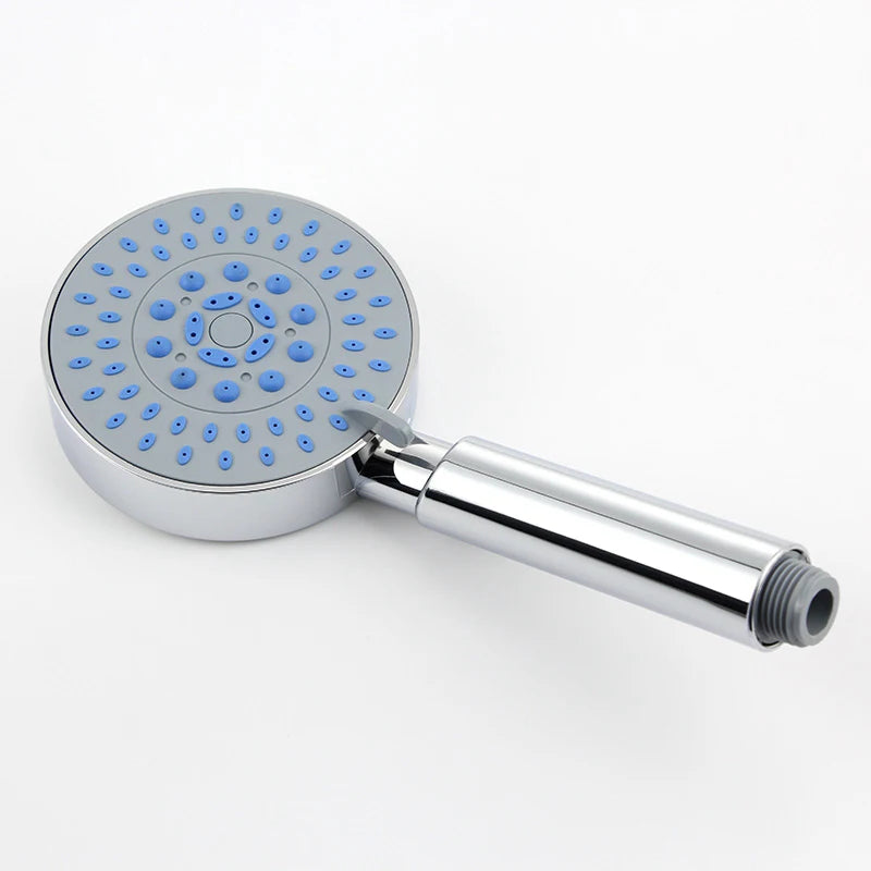 ZhangJi Hot Sale Shower Head Set Bathroom Chromeplate Handheld Showerhead with hose and holder Multiple modes showerhead sets