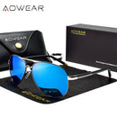 AOWEAR Herren-Flieger-Sonnenbrillen Polarisierte Spiegel-Sonnenbrillen für Herren HD-Fahr-Polaroid-Sonnenbrillen lunettes de soleil homme