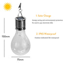 Solar Powered LED Light Bulbs garden Outdoor waterproof hanging Clear Bulbs Patio Fairy String Light Christmas Wedding decoratio