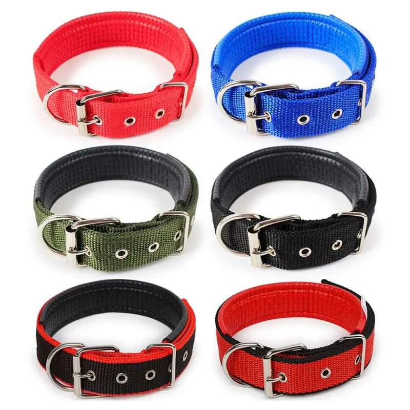 Pet Collars Dog Cat Collar Adjustable Soft Nylon Necklace Durable Personalized Puppy Collars for Small Medium Large Dogs Cats