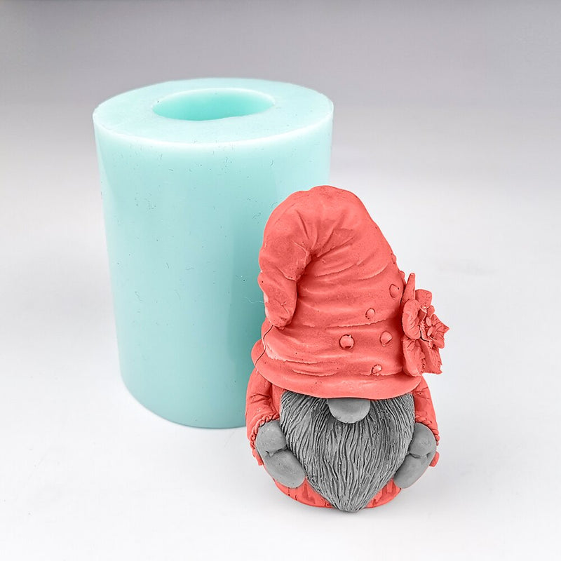 DW0227 PRZY Mould Silicone Wedding Birthday Candle Mold 3D Magician Old Man In A Hat Soap Molds Clay Resin Moulds