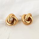 AENSOA Fashion Metal Statement Earring 2022 Gold Color Geometric Earrings For Women Hanging Dangle Simple Party Jewelry