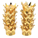 10/12/15/24pcs Wedding Organza Bags Golden Crown Shape Candy Bag Wedding party Yarn Drawstring Clear Candy Gift Boxes Clear