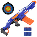 Continuous Firing Electric Soft Bullet Gun with Target Children's Toy Gun Submachine Parent-child Rifle Gun