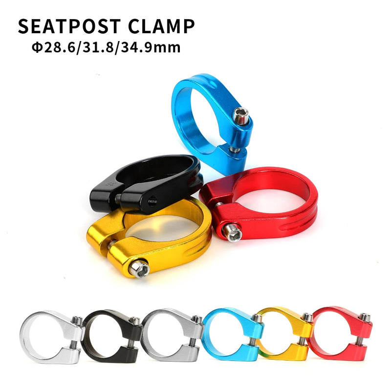 Aluminum Alloy Bicycle Seatpost Clamp 28.6/31.8/34.9mm Seat Tube Clamp MTB Bike Seat Tube Clip Bike Parts Bike Saddle Seat Clamp