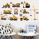 Cartoon Traktor Wandaufkleber DIY Transport Autos Wandtattoo Dekoration für Kinderzimmer Jungen Mädchen Kinder Schlafzimmer Wohnkultur