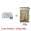 Cold Smoke Generator BBQ Accessories Steel Barbecue Grill Cooking Tool Smoker Salmon Bacon Fish Mini Apple Wood Chip Smoking Box