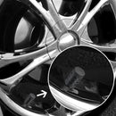 4 Stück Auto-Reifenventil-Kappen Rändelstil Reifenventilkappe Aluminium-Reifenrad-Ventil Auto Universalzubehör