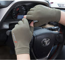 Sports Golf Ice Silk Riding Driving Gloves Two-Finger Fishing Gloves Non-Slip Fitness High-Elastic Ultraviolet Protection Gloves