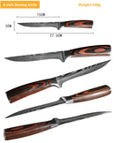 The Forge | Damascus Laser-Pattern Chef Knife Set (1-10 Piece)