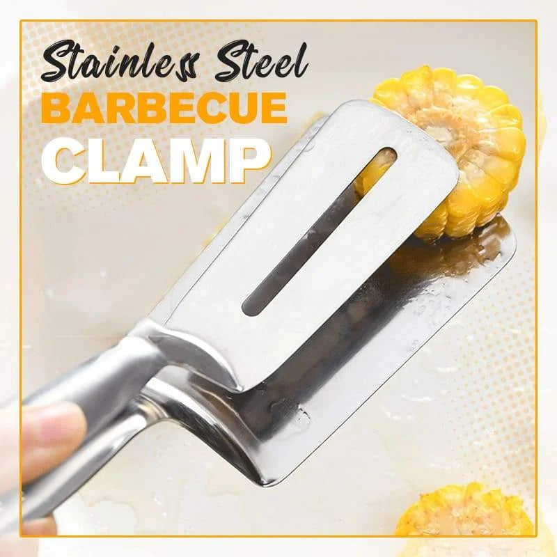 Stainless steel flip clips Buffet cooking tools Meat salad bread serving clips Barbecue kitchen parts Kitchen cooking utensils