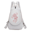 Hochwertiger Rucksack für Damen 2020 Neuer weißer Lederrucksack Schultasche für Teenager-Mädchen Weiblicher Reiserucksack Mochila
