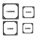 10pcs 80mm 90mm 92mm 120mm 140mm Anti-vibration Silicon Fan Gasket Noise Reducing Silencer Gasket Pad For PC  Computer Case Fan