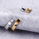 Kalen Men's Stainless Steel Leather Zircon Fashion Bracelet Twisted Surface Shape Accessories