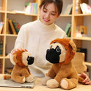 20/35cm PUG Dog Cute Animal Dogs Cos Cosplay Dinosaur Rabbit Elephant Lion Sheep Leopar Stuffed Dolls Kids Birthday X-mas Gifts
