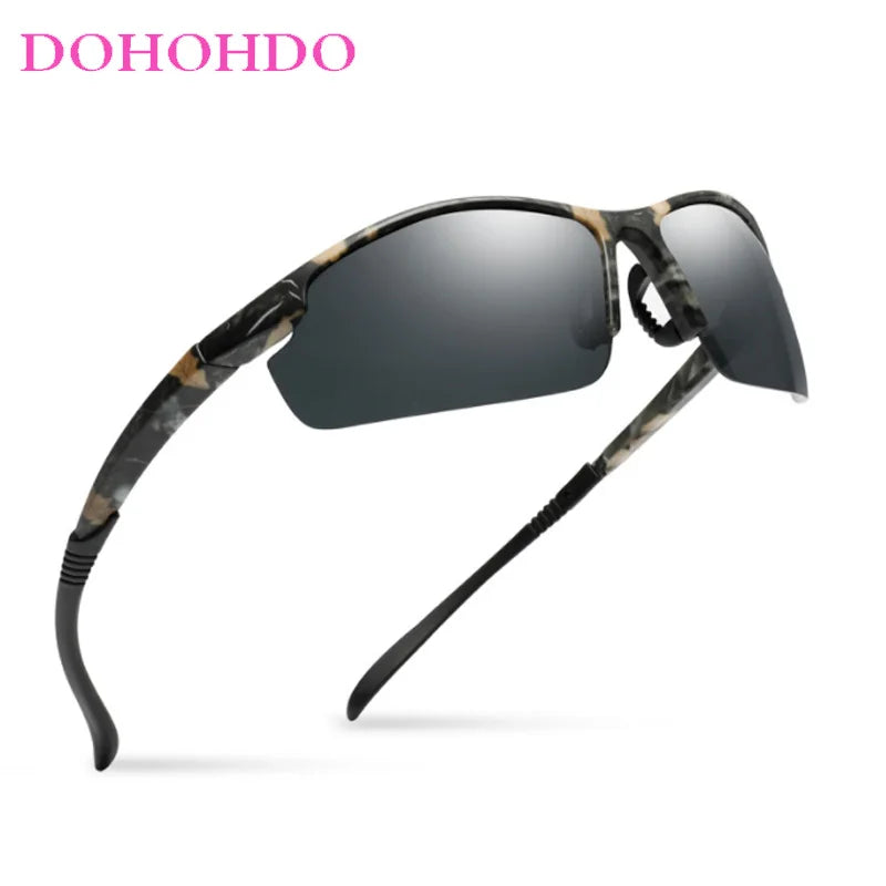 Men's Night Vision Polarized Sunglasses New Brand Designer Camo Frame Sun Glasses Men Sport Fishing Driving Goggles UV400 Gafas