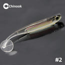 Chinook Soft Bait Lure t-tail 70/90mm 5pcs Wobblers Worm Fishing Silicone Fish Artificial Bait Fishing For Jig Head