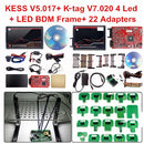 Unlimited 2.8 EU Red Kess V5.017 KTAG V7.020 4 LED 2.25 BDM Frame K-TAG 7.020 Master KESS 5.017 OBD2 Tuning ECU Programmer Tool