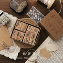 Jenny Chinese Character Number  Universe Flower Week Wooden Rubber Stamp Scrapbooking Deco DIY Craft Standard Wooden Stamps
