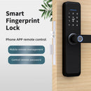 Zemismart Tuya WiFi Smart Elektronisches Türschloss Biometrischer Fingerabdruckzylinder Intelligentes Sicherheitstürschloss Verschlüsselte Schlüssel IC-Karten