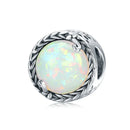 BAMOER Silver Charm Collection 925 Sterling Silver Dazzling CZ Beads fit Bracelets & Bangles Jewelry