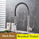 Black Gray Kitchen Sink Faucet Dual Mode Spout Pull Down 360° Rotation Faucet Deck Mounted Hot Cold Water Mixer Tap Torneira