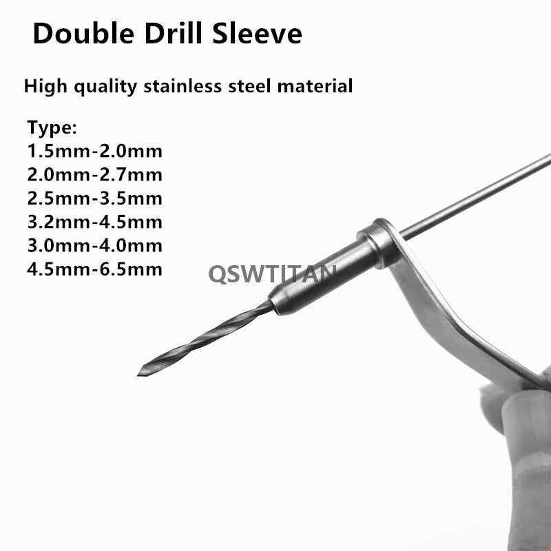 Double Drill Sleeve Stainless Steel Veterinary Orthopedics Surgery Instrument