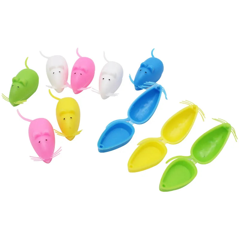 10Pcs/lot Baby Tooth Box Mini Mouse Shape Kid Milk Teeth Storage Box Random Color Plastic Organizer Save Collect First Tooth