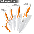 Ceramic Knife Kitchen Knives Holder Chef Slicing Utility Paring Knife White Blade 3 4 5 6 inch + Stand + Peeler Cooking Set