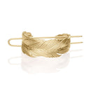 Feather Bun Cuff Original Leaf Hair Stick Set Women Unique Wedding Hair Accessories Retro Hair Pins Bun Cage Femme Bijoux 2020