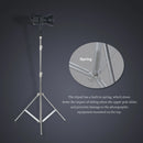 1-2PCS 2.8M Stainless Steel Light Stand 1/4  3/8 Universal Adapter 110 inches/280 centimeters Foldable Support Stand