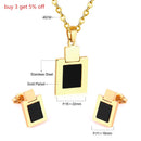 LUXUKISSKIDS Modeschmuckset Edelstahl Ohrring Halskette Dubai Hochzeit Brautschmucksets für Damen Mädchen Accessoires