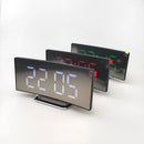 7 Inch Digital Alarm Clock Curved Dimmable Led Electronic Digital Desktop Clock For Kids Bedroom Large Number Table Clock