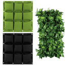 Green Pockets Growing Planter Bags Vertical Vegetable Garden Living Room Garden Bag Seedling Wall Hanging Plant Growing Bags