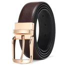 Herren Wende-Gürtel Lässiger Hochwertiger Gürtel Echtes Leder Gürtel Herren Vintage Luxus Schwarz Braun