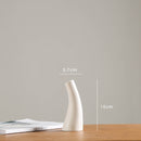 Modern White Ceramic Vases Chinese Style Simple Designed Pottery And Porcelain Vases For Artificial Flowers Decorative Figurines